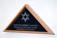 retirement flag display cases