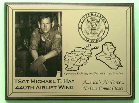 military personalized plaques
