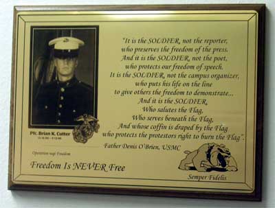 personalized military plaque