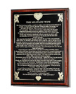 Military Wife Plaque