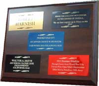 engraved metal plates