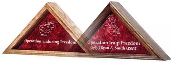 OIF OEF FlagDisplay Case