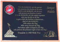 usmc plaque