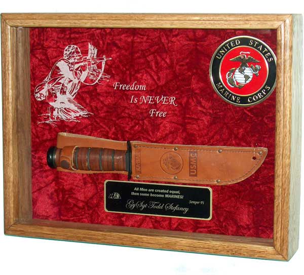 fighting knife shadow box