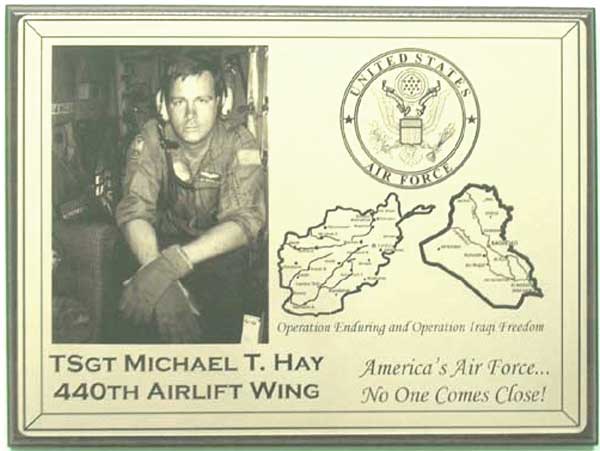 personalized military plaque