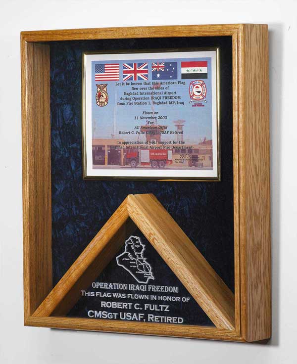 Flag and Certificate Display Case 
