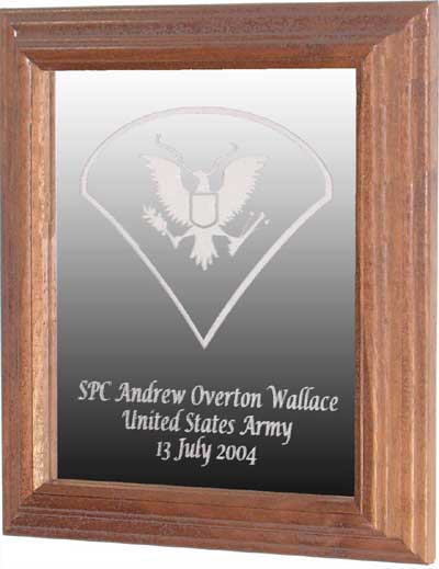 laser engraved soldier gift